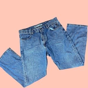 2000s vintage Harley Davidson motorcycles dark wash denim jeans